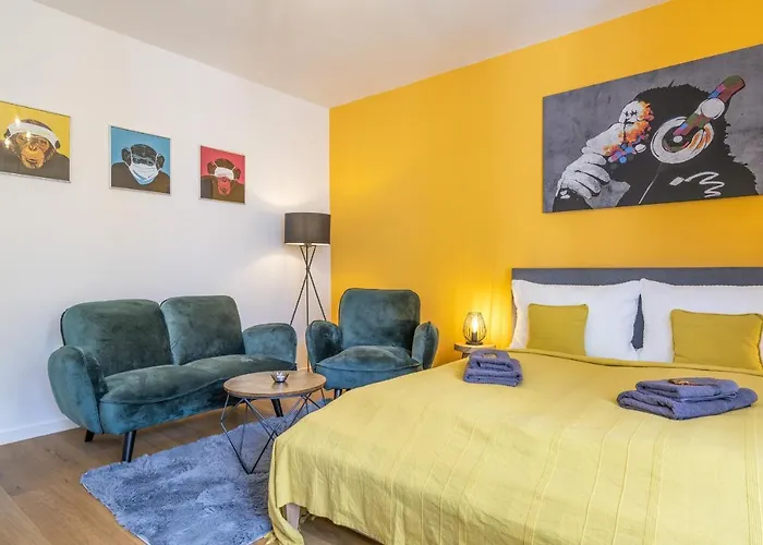 Apartamento Free Living - Jungle Design Apartments, Zentrum, Parkplatz, Küche, Wlan *